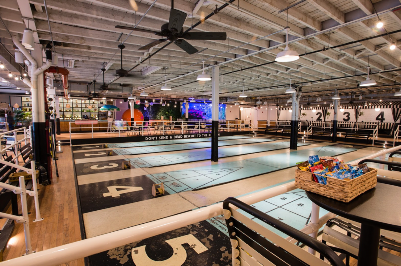Royal Palms Shuffleboard Club Kitsch as hell and knows it The